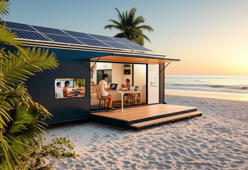Nomado Breeze mobile beachside coworking space